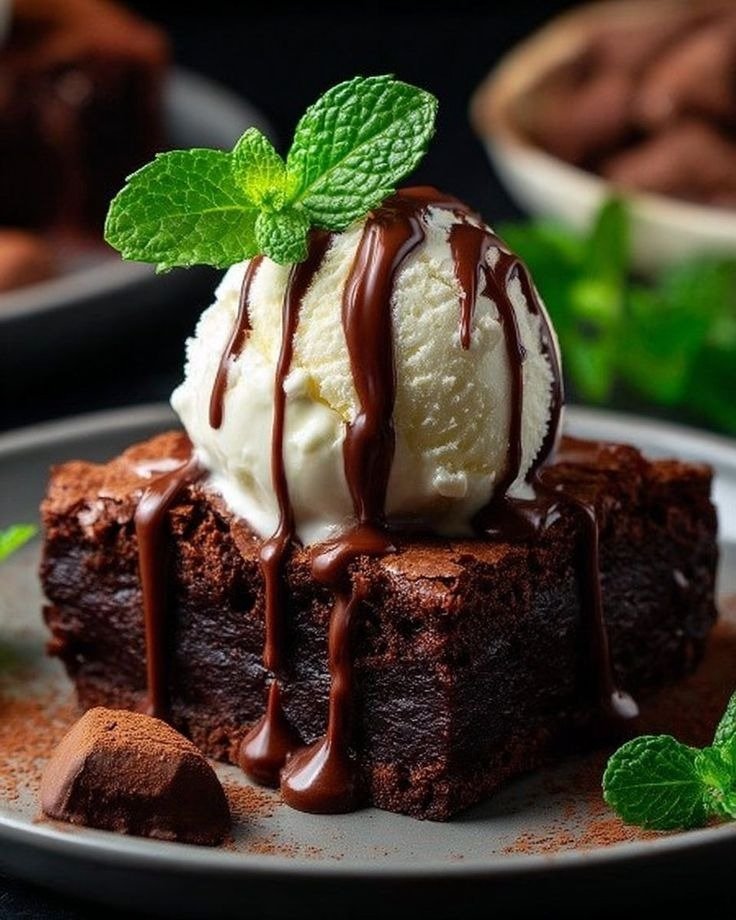 Brownie with Ice Cream