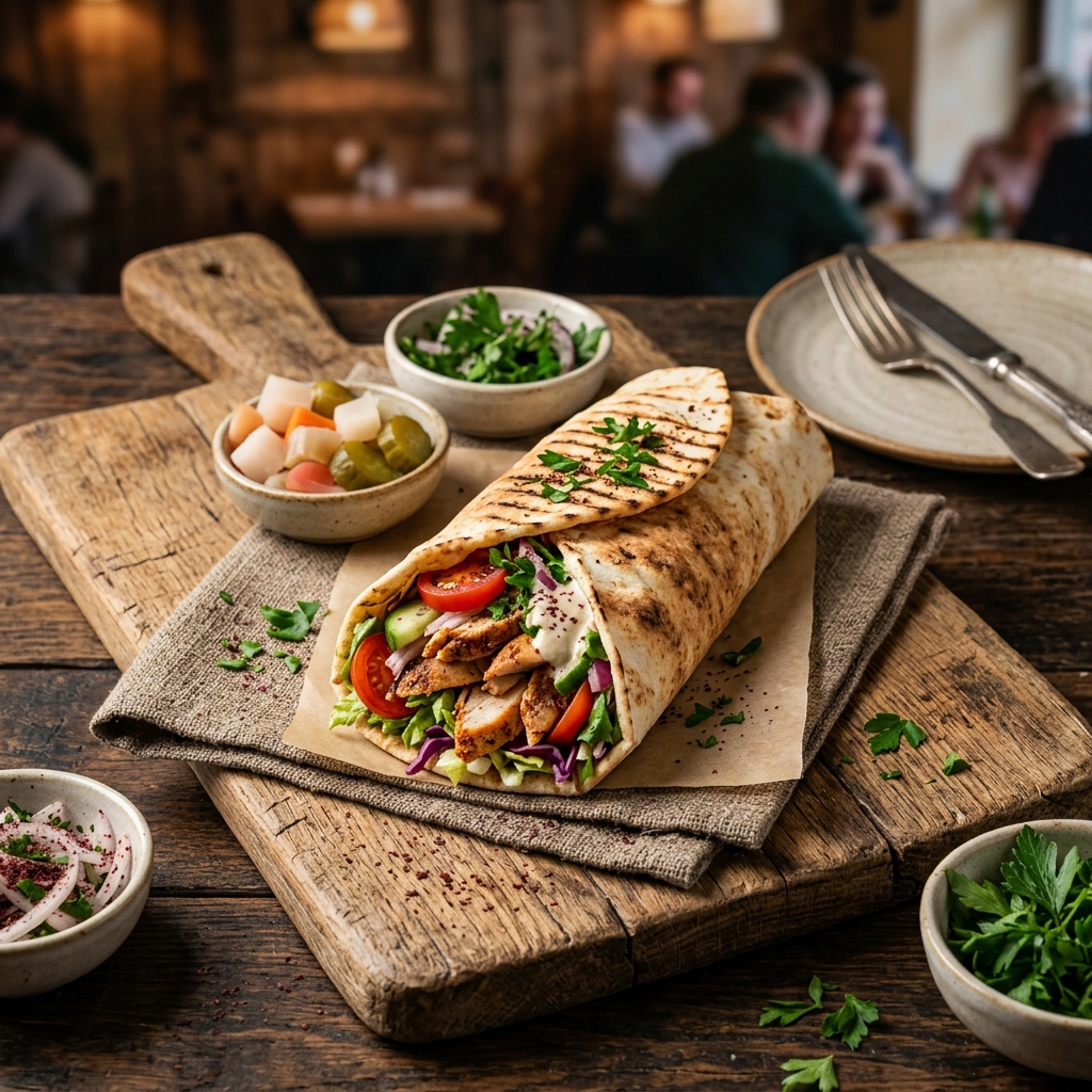 Seasoned Shawarma Wrap